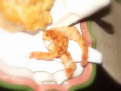 Crevettes croustillantes en cuillere