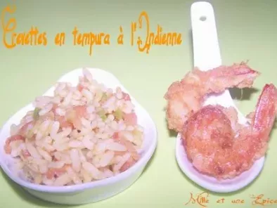 Crevettes en tempura à l'indienne