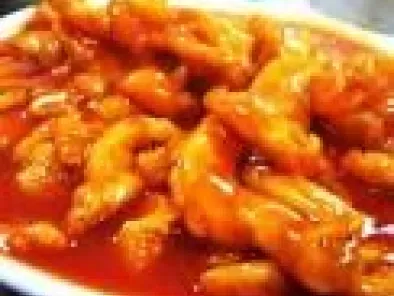 Crevettes sautées sauce piquante