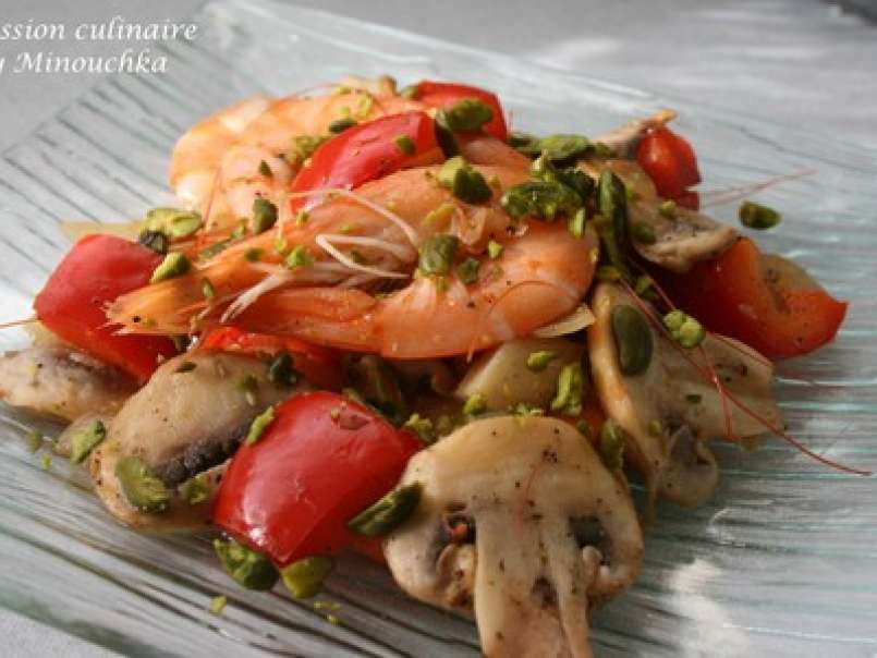 Cuisine aphrodisiaque : Poêlée relevée de crevettes à la pistache - photo 2