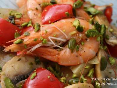 Cuisine aphrodisiaque : Poêlée relevée de crevettes à la pistache - photo 3