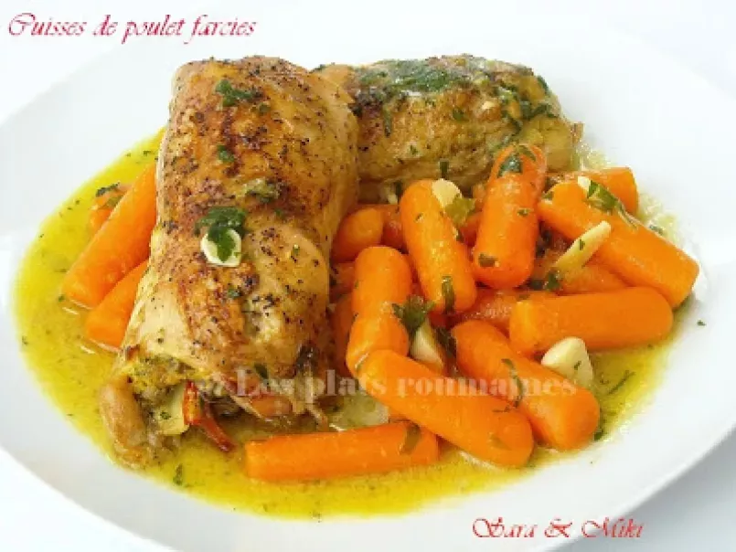 Cuisses de poulet farcies aux carottes sautées - photo 3