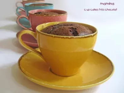 Cup-cakes double chocolat, sans farine et très facile