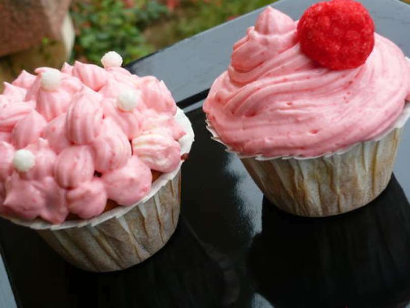 Cupcakes à la fraise séchée et glaçage Tagada - photo 3