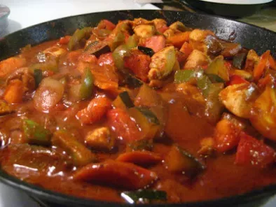 Curry de poulet aux légumes à l'indienne