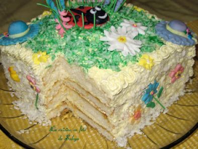 Daring Bakers Perfect Party Cake et un Gâteau décoré Printemps - photo 5