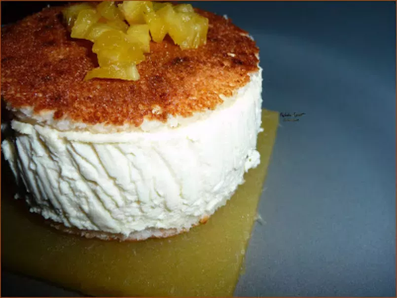 Dessert Rhum/Coco/Ananas ... tel un Bavarois