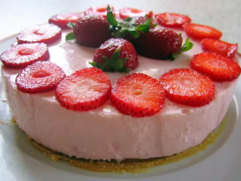 Enfin mon gâteau aux fraises façon cheese-cake - photo 4