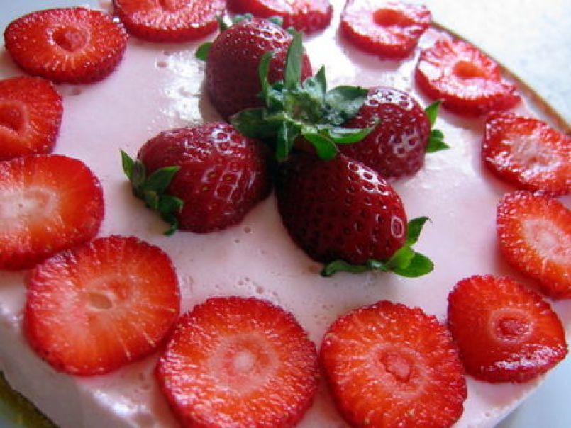 Enfin mon gâteau aux fraises façon cheese-cake - photo 5