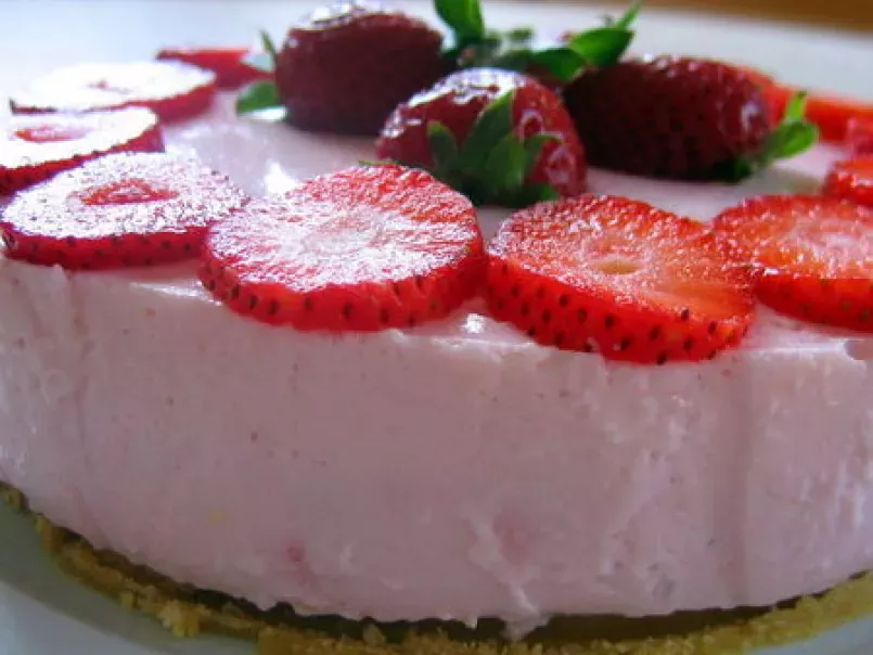 Enfin mon gâteau aux fraises façon cheese-cake - photo 6