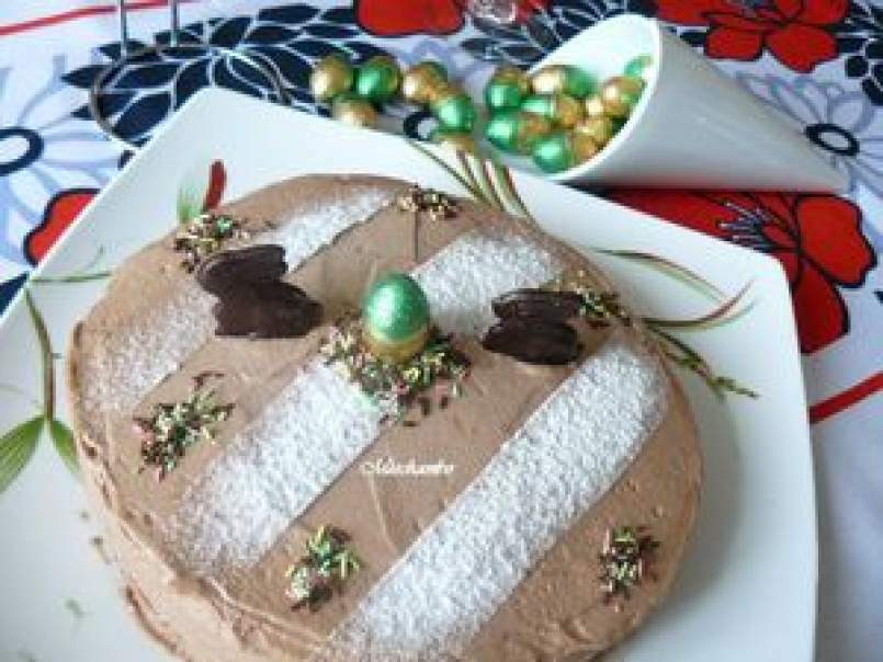 Entremet Chocolat et Fruits de la Passion pour fêter Pâques - photo 3