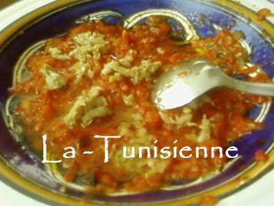 Felfel mssayer - Salade tunisienne de poivrons grillés