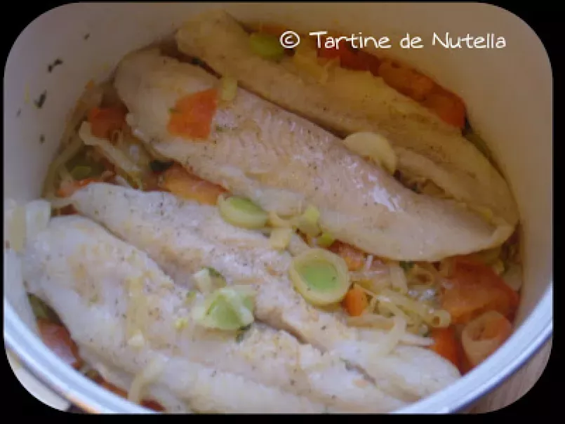 Filet de panga sur fondue de légumes et son riz en sauce - photo 2
