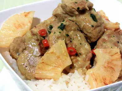 Filet mignon de porc au curry et lait de coco (recette facile) - photo 3