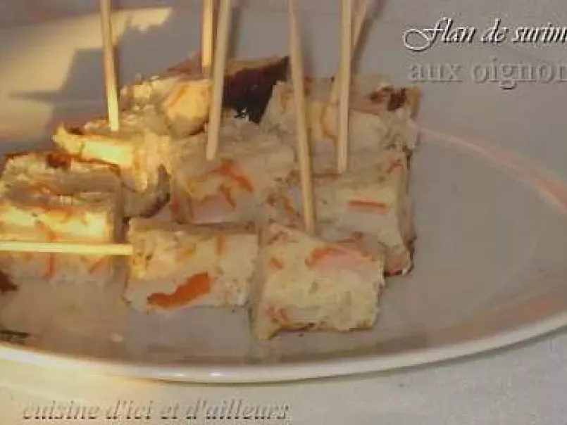 Flan au surimi & oignons - photo 2