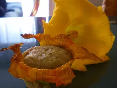 Fleur en muffin courgette et noix
