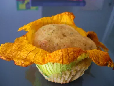Fleur en muffin courgette et noix - photo 2