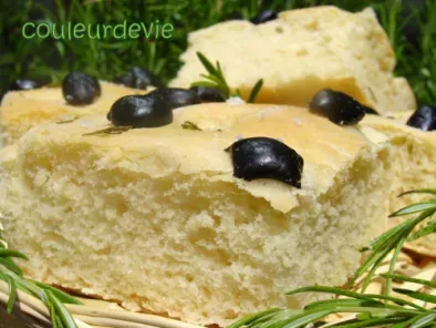 Focaccia aux olives noires et romarin - photo 3