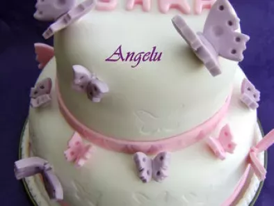 Gâteau 3D papillons - butterflies cake