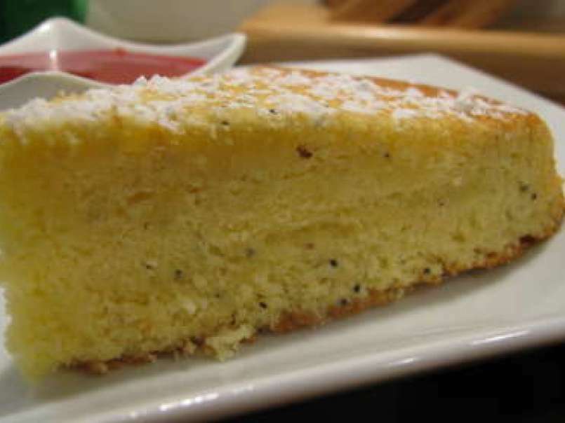 Gâteau aérien au citron-pavot et son coulis de framboises - photo 2