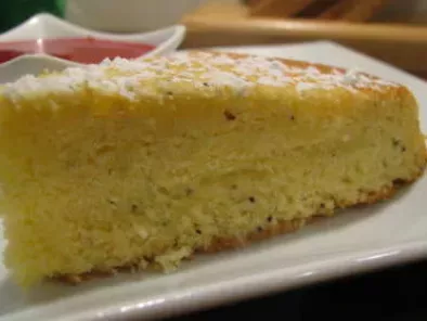 Gâteau aérien au citron-pavot et son coulis de framboises - photo 2