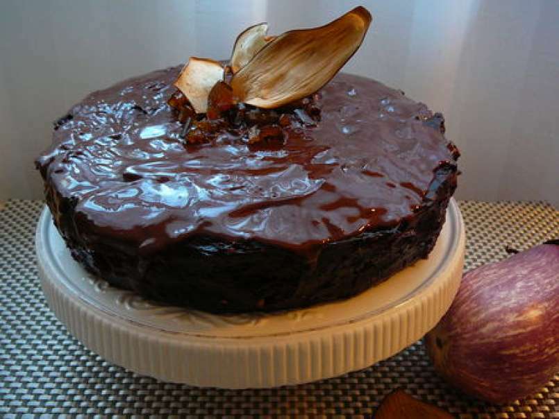 Gâteau au chocolat et à l'aubergine
