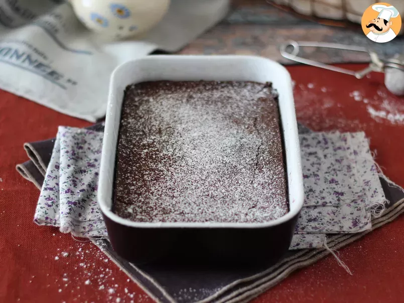 Gâteau au chocolat et à la crème de marron EXTRA FONDANT avec 4 ingrédients seulement - photo 6