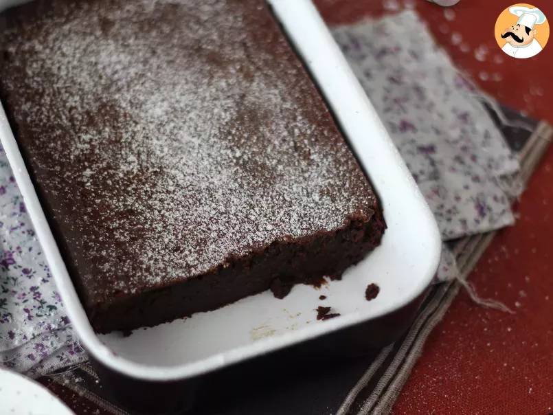 Gâteau au chocolat et à la crème de marron EXTRA FONDANT avec 4 ingrédients seulement - photo 8