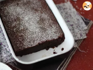Gâteau au chocolat et à la crème de marron EXTRA FONDANT avec 4 ingrédients seulement - photo 8