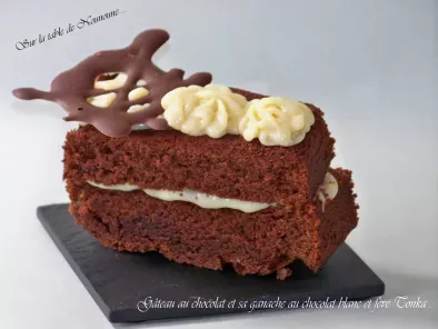 Gâteau au chocolat et sa ganache au chocolat blanc et fève tonka - photo 2