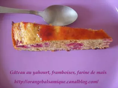 Gâteau au yahourt & aux framboises sans gluten