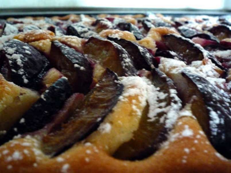 Gâteau aux prunes - Pflaumenkuchen vom Blech