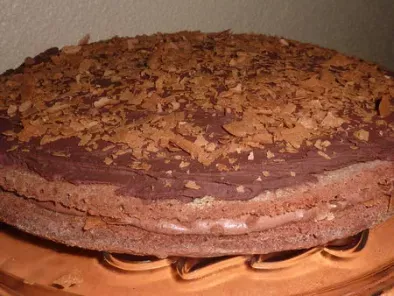 Gâteau chocolat et crêpes dentelles
