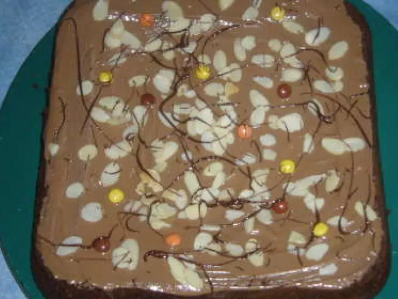 Gâteau chocolat fondant, aux amandes effilées - photo 2