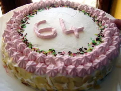 Gâteau d'anniversaire glacage au mascarpone