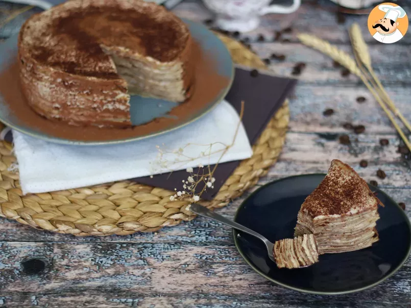 Gâteau de crêpes façon tiramisu au café et cacao - photo 4