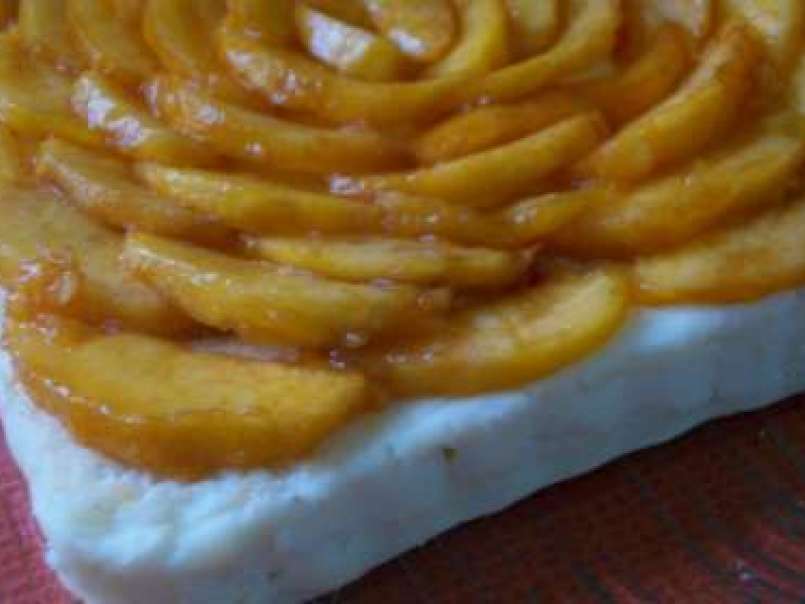 Gâteau de fromage blanc aux nectarines