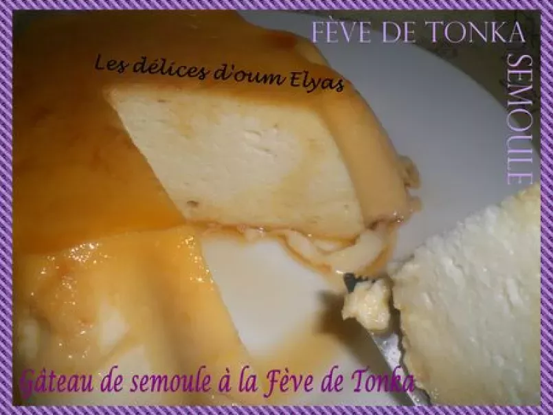 Gâteau de semoule, sans cuisson, parfumé à la Fève de Tonka - photo 3