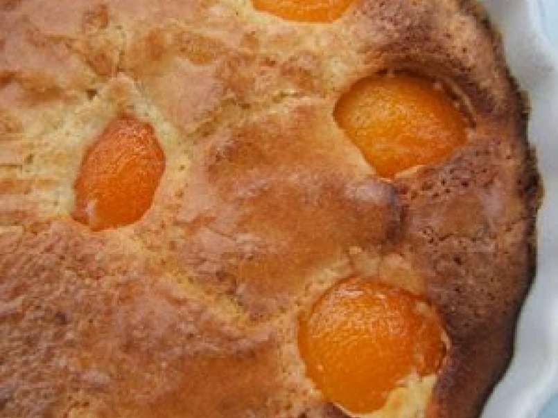 Gâteau fondant aux abricots et ricotta