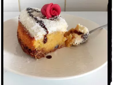 Gâteau fondant de polenta au citron et sa chantilly coco