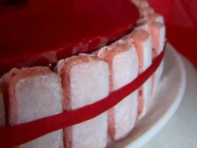 Gâteau Framboise-vanille-biscuits de reims