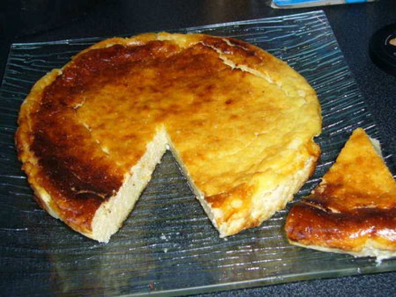Gâteau fromager au lemon curd et à la semoule