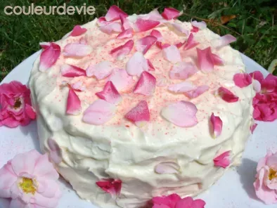 Gâteau nuage aux pétales de rose - photo 2