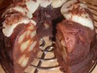 Gateau poires/chocolat Tupperware