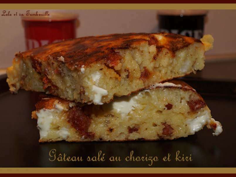 Gâteau salé au chorizo et kiri - photo 2