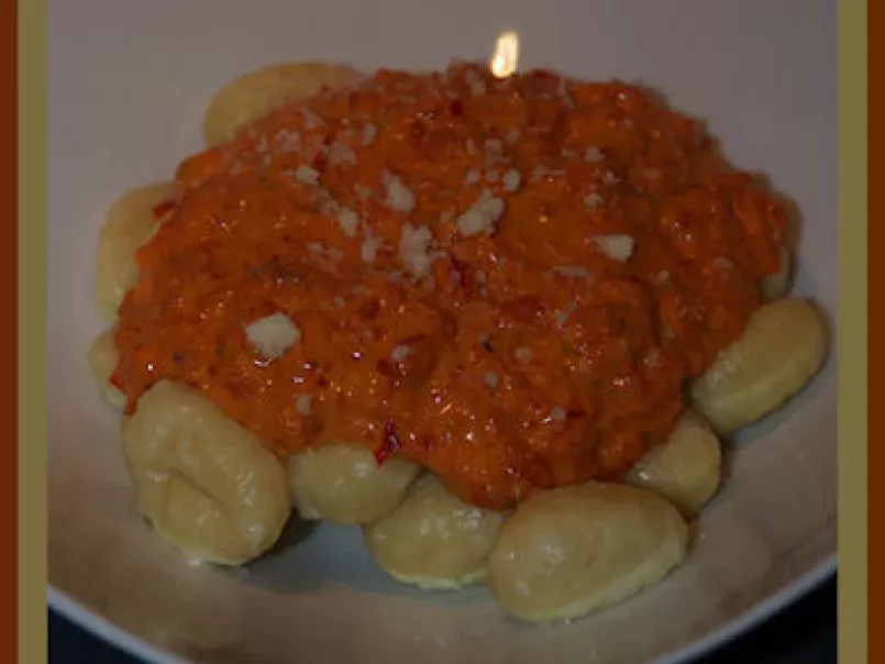 Gnocchis sauce aux poivrons, bacon et parmesan - photo 3