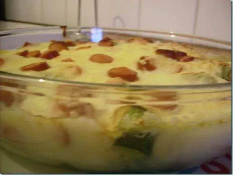 Gratin courgettes-knackis - photo 2