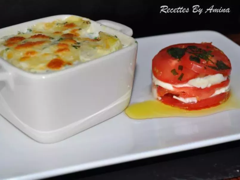 Gratin dauphinois avec tomate mozzarella - photo 2