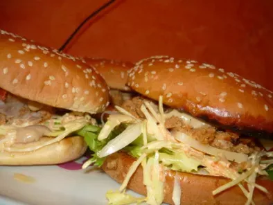 Hamburger au coleslaw