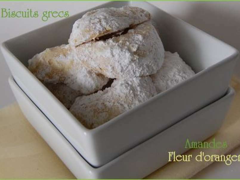 Kourabiethes ou biscuits grecs aux amandes et à la fleur d'oranger, sans gluten - photo 3
